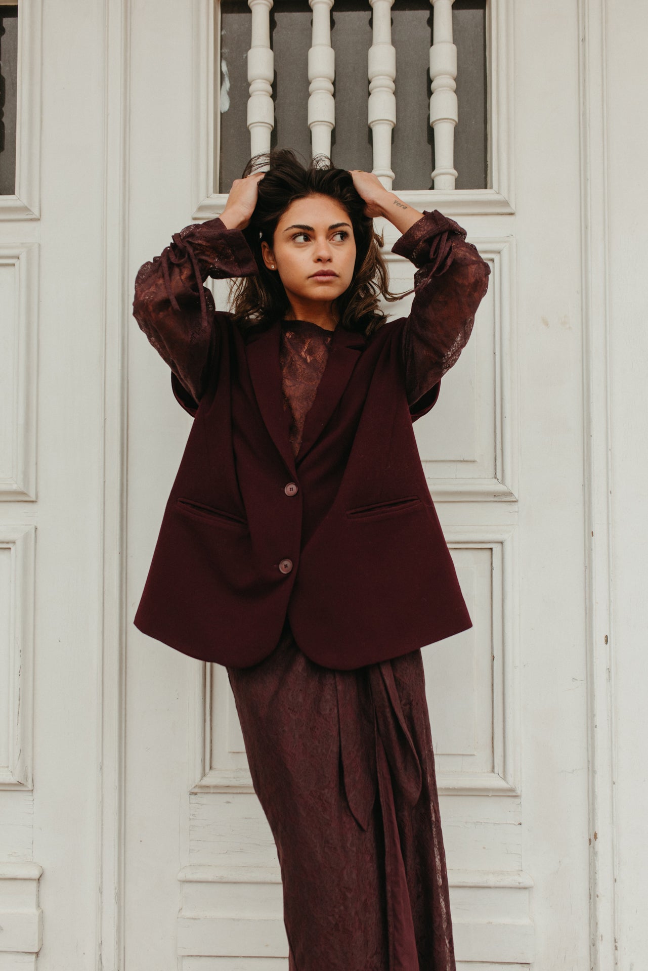 Blazer Alba  | Burgundy