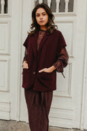 Blazer Alba  | Burgundy