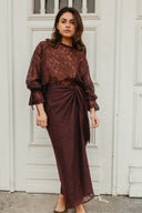 Skirt Joelle | Burgundy Lace