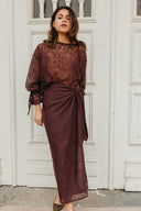 Blouse Lucy  | Burgundy Lace