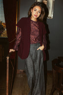 Blazer Alba  | Burgundy